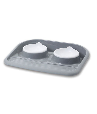 Savic Butler Cat & Dog Food Tray - GREY